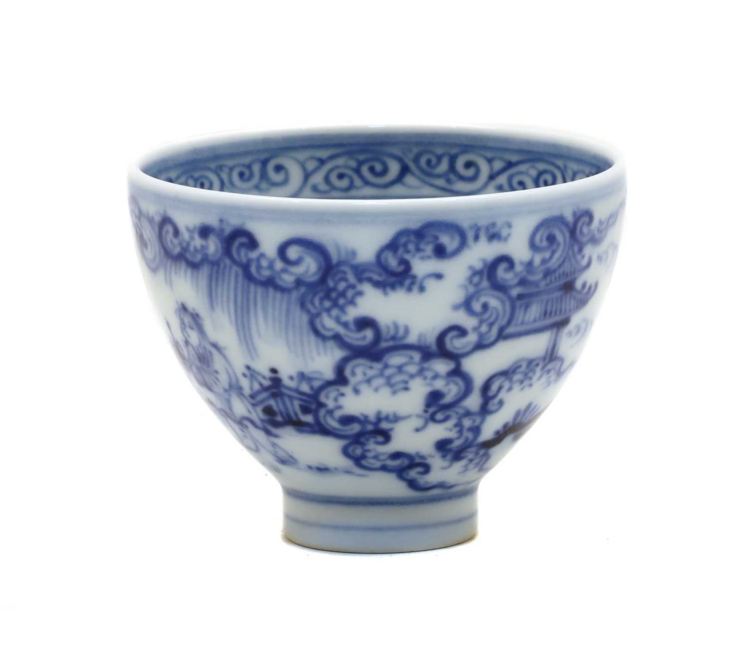 A Chinese blue and white cup, - Image 3 of 11