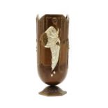 An Art Deco style bronze vase,