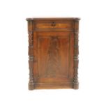 A Victorian mahogany cupboard,