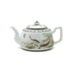 A Chinese enamelled teapot,