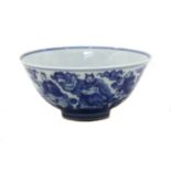 A Chinese blue and white bowl,