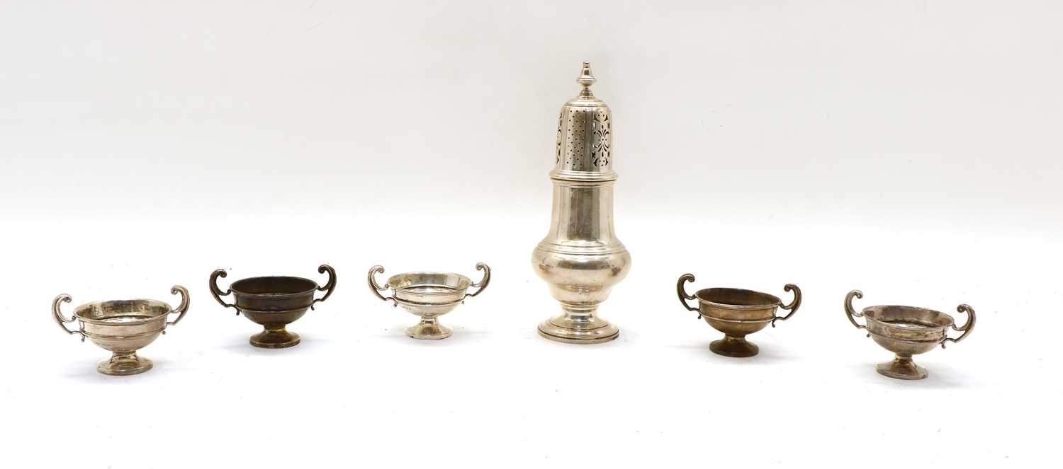 A silver sugar caster, - Image 2 of 2