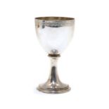 A George III silver goblet,