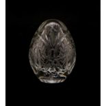 A Faberge cut glass paperweight,
