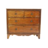 A Regency mahogany chest,