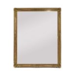 A large gilt framed wall mirror,