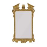 A George II style gilt framed wall mirror