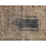 An antique prayer mat,