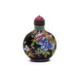 A Chinese enamelled glass snuff bottle,