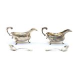 A pair of Silver Jubilee silver sauce boats by the Silver Club, London,