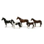 A collection of Beswick horses,