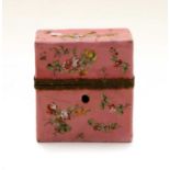 An enamel perfume box,