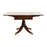 A 19th century mahogany Pembroke table