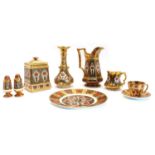 An assortment of Burtondale Imari decorated ceramics,