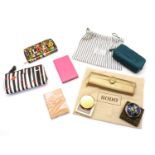 Luxury items to include a Lulu Guinness cosmetic bag,