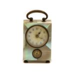An early miniature carriage clock,