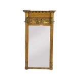 A Regency gilt pier mirror,