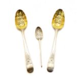 A silver mote spoon,