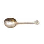 A late 17th century English silver Trefid spoon,