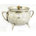A silver-plated tureen,