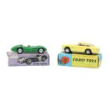 Two boxed toy cars