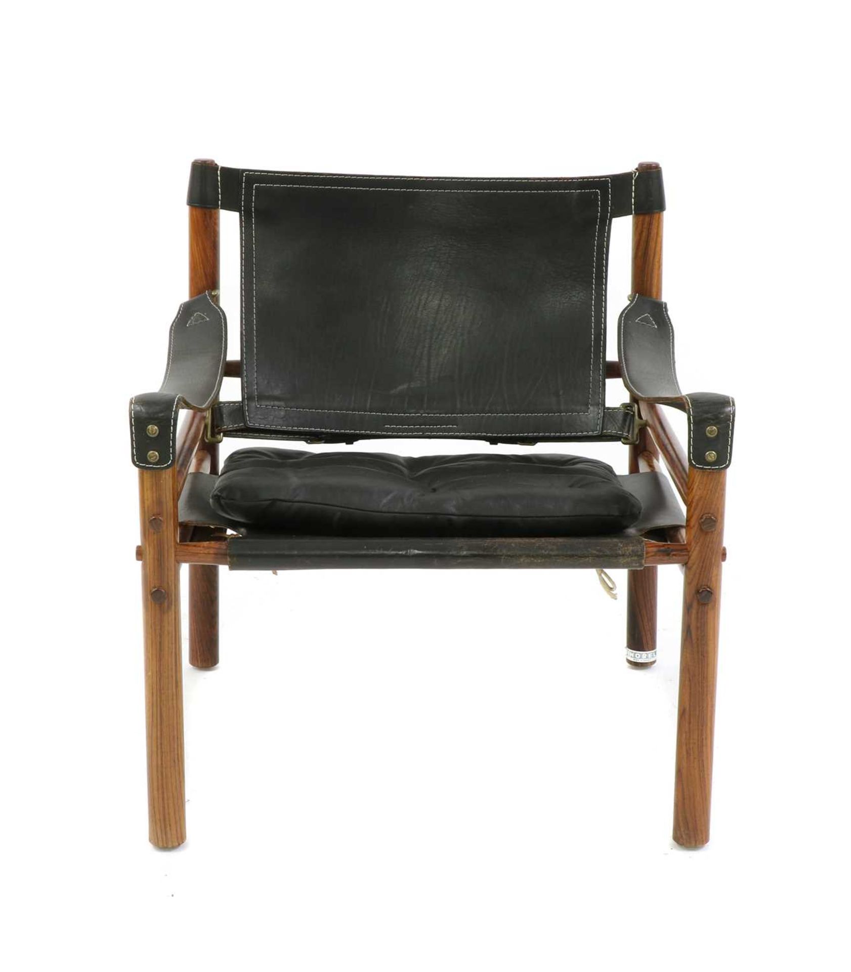 A Swedish 'Sirocco' rosewood safari chair, § - Image 2 of 7