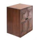 A Cotswold walnut table cabinet,