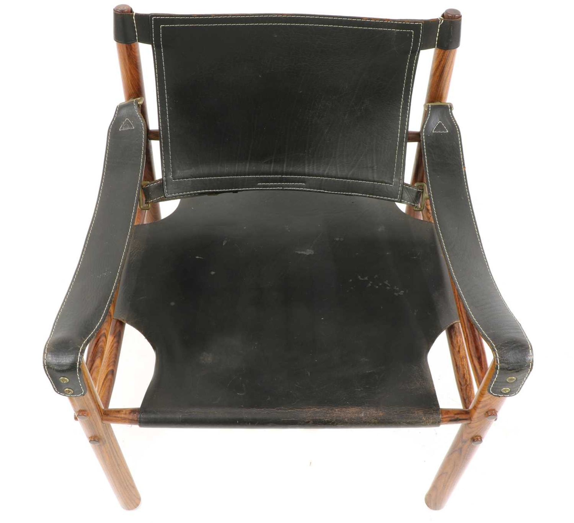 A Swedish 'Sirocco' rosewood safari chair, § - Image 6 of 7