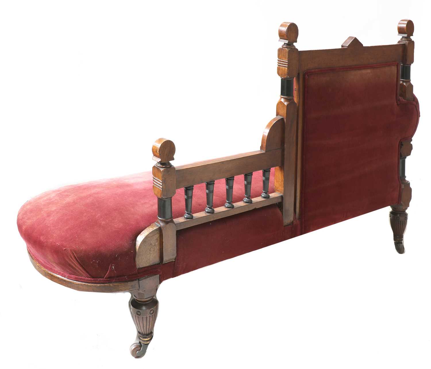 A pollard oak chaise longue, - Image 3 of 4