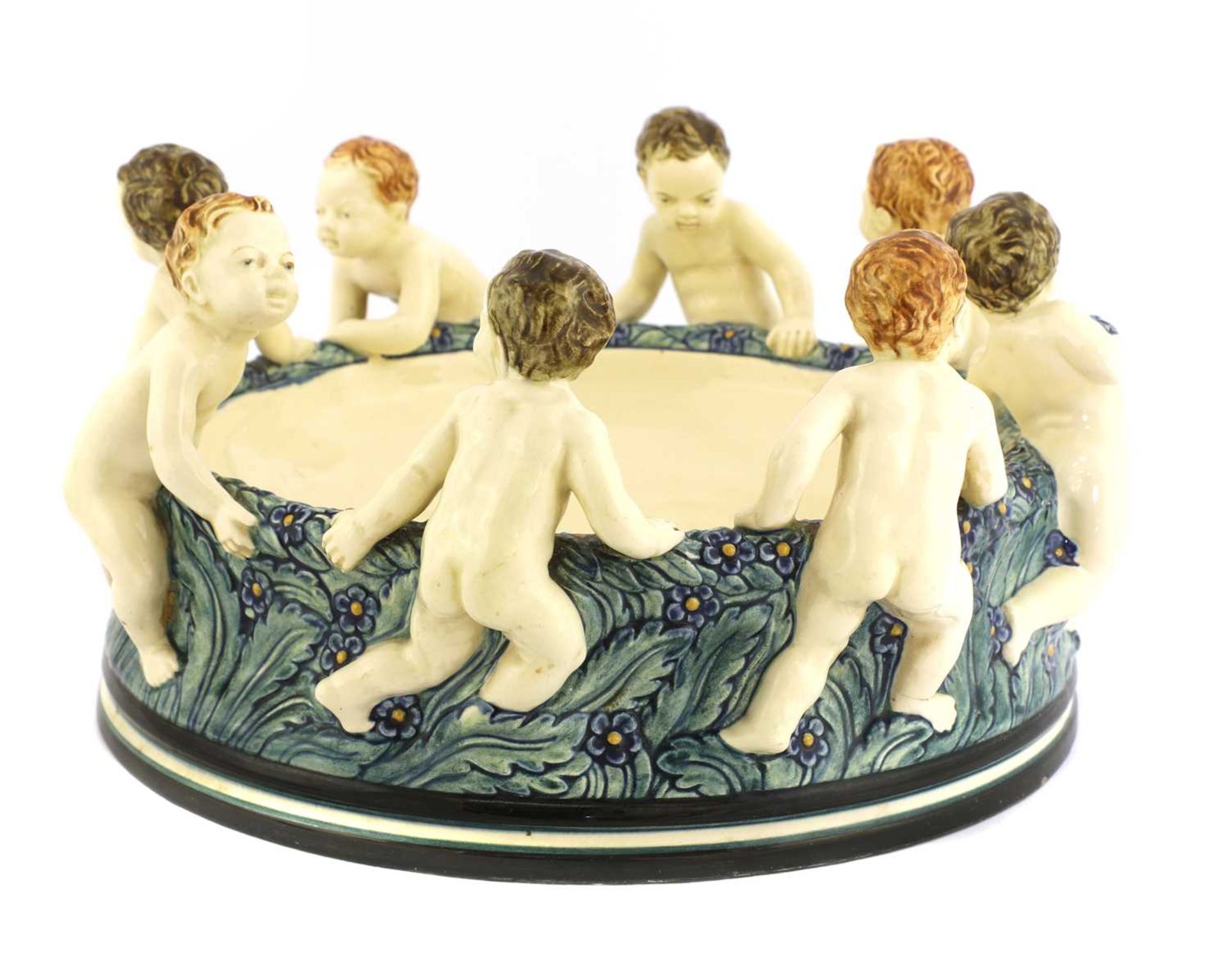 A majolica centrepiece,