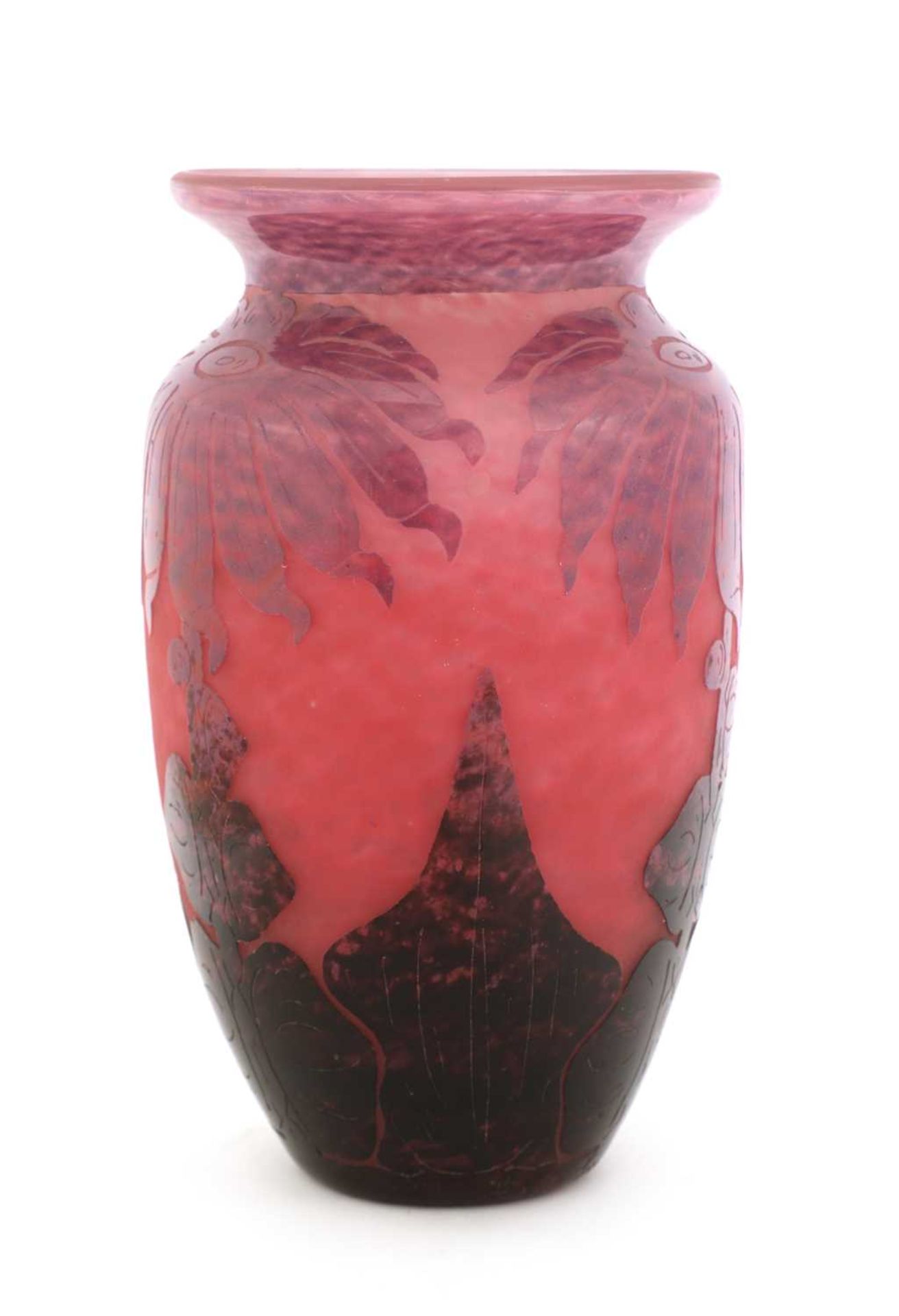 A Le Verre Français cameo glass vase,