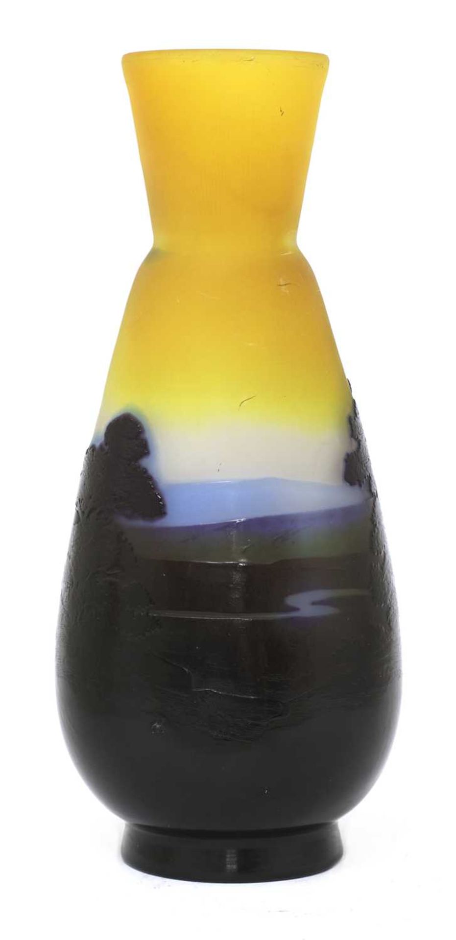 An Émile Gallé cameo glass vase, - Image 2 of 3