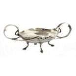 An Arts and Crafts silver twin-handled bowl,