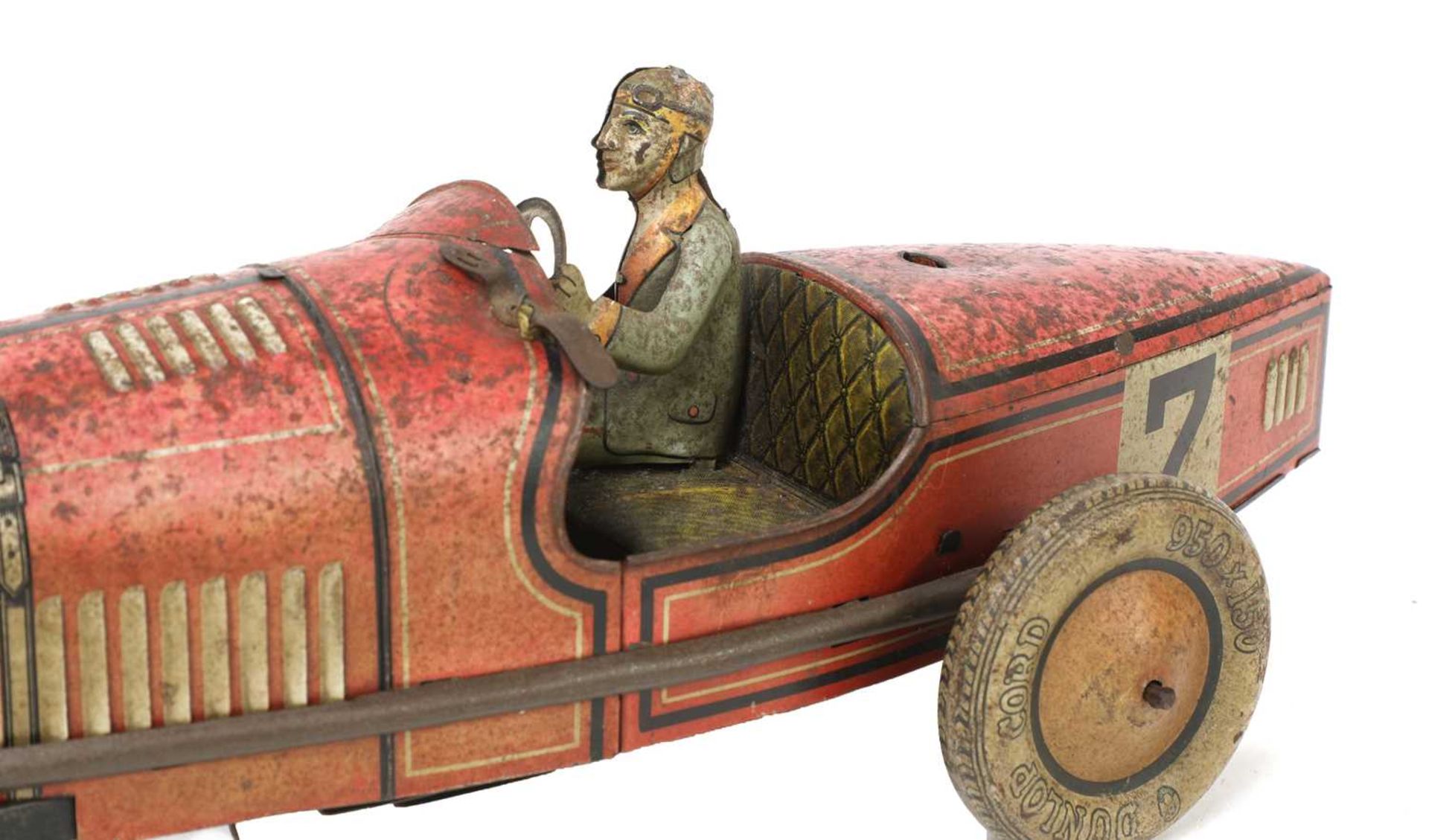 An Alfa Romeo P2 tinplate and clockwork racing car, - Bild 5 aus 13