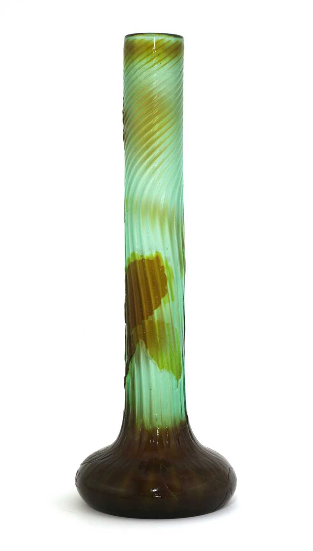 A Gallé cameo glass vase, - Image 2 of 4