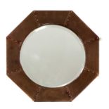 An Arts and Crafts copper mirror,