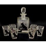 An Art Deco liqueur set,