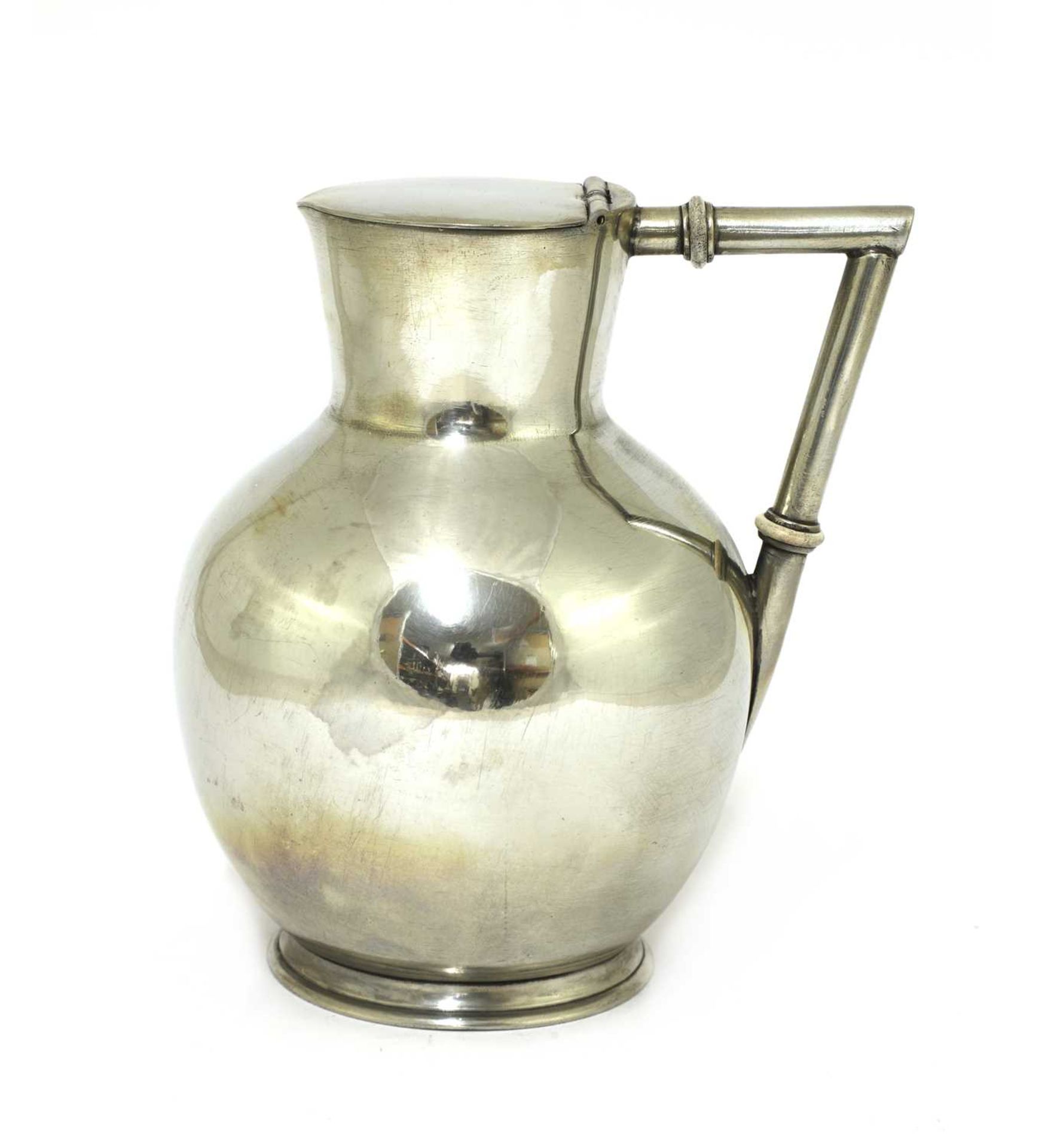 A silver-plated lidded jug, - Image 2 of 4