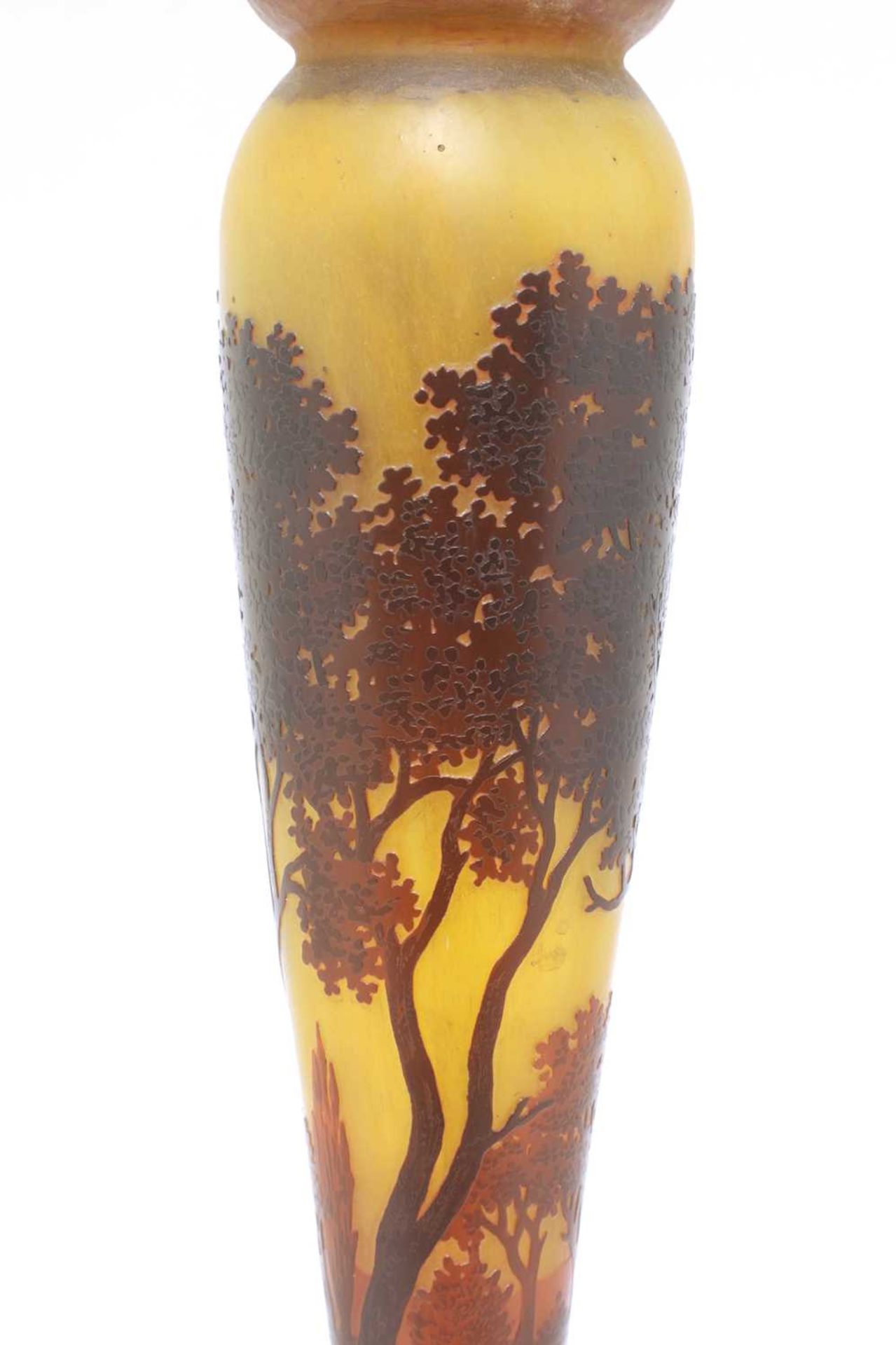 A Daum cameo glass lamp base, - Image 4 of 4