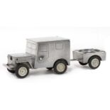 A Willy's Jeep table lighter and ashtray,