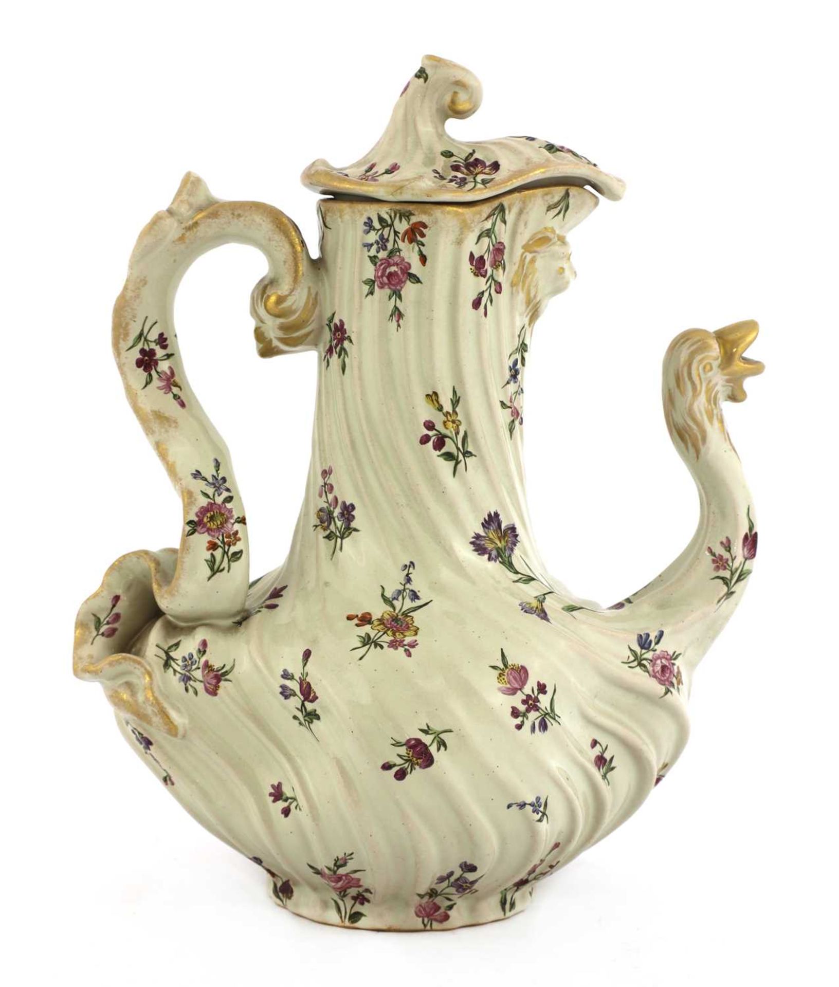 An Émile Gallé faience teapot,