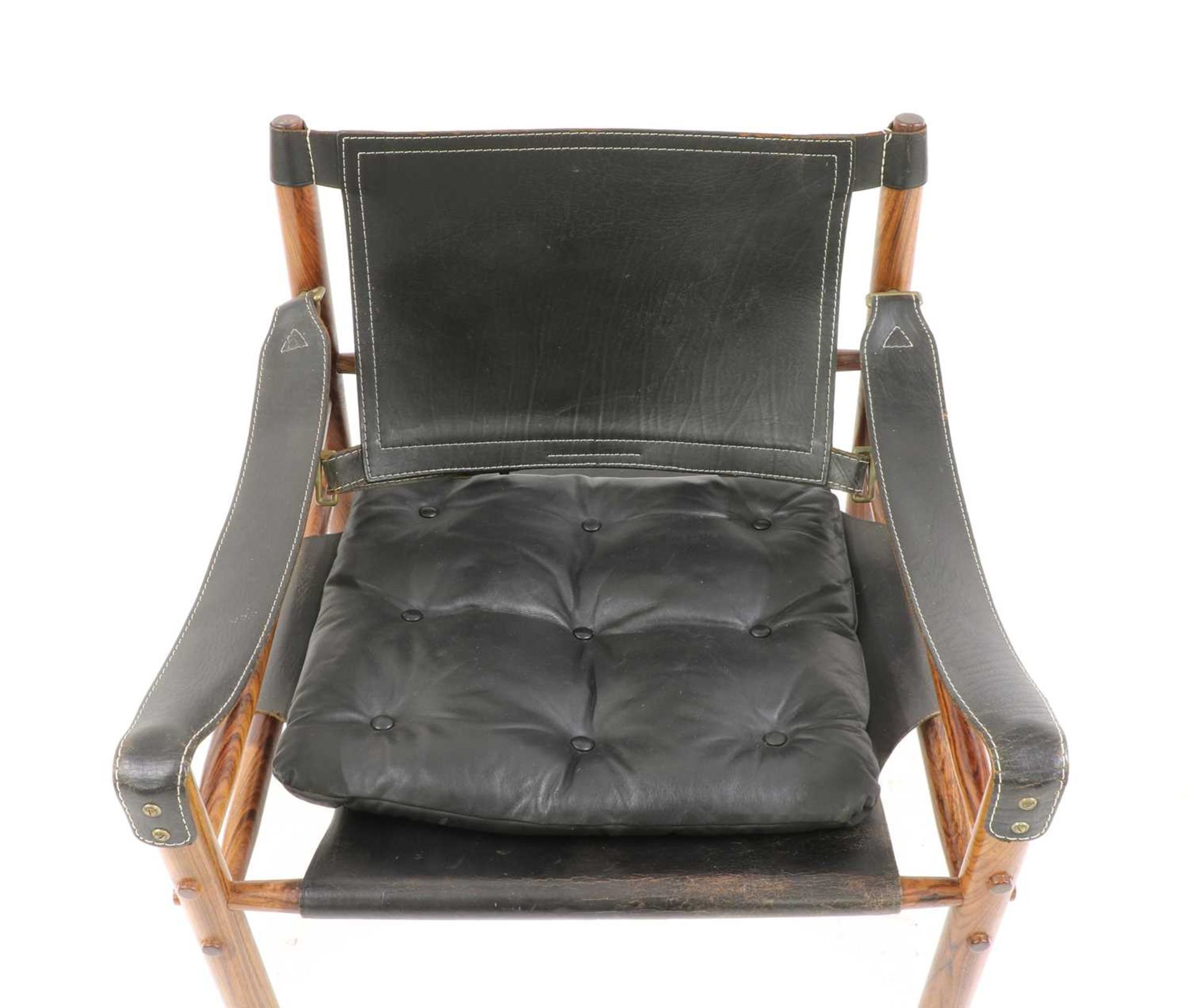 A Swedish 'Sirocco' rosewood safari chair, § - Image 5 of 7