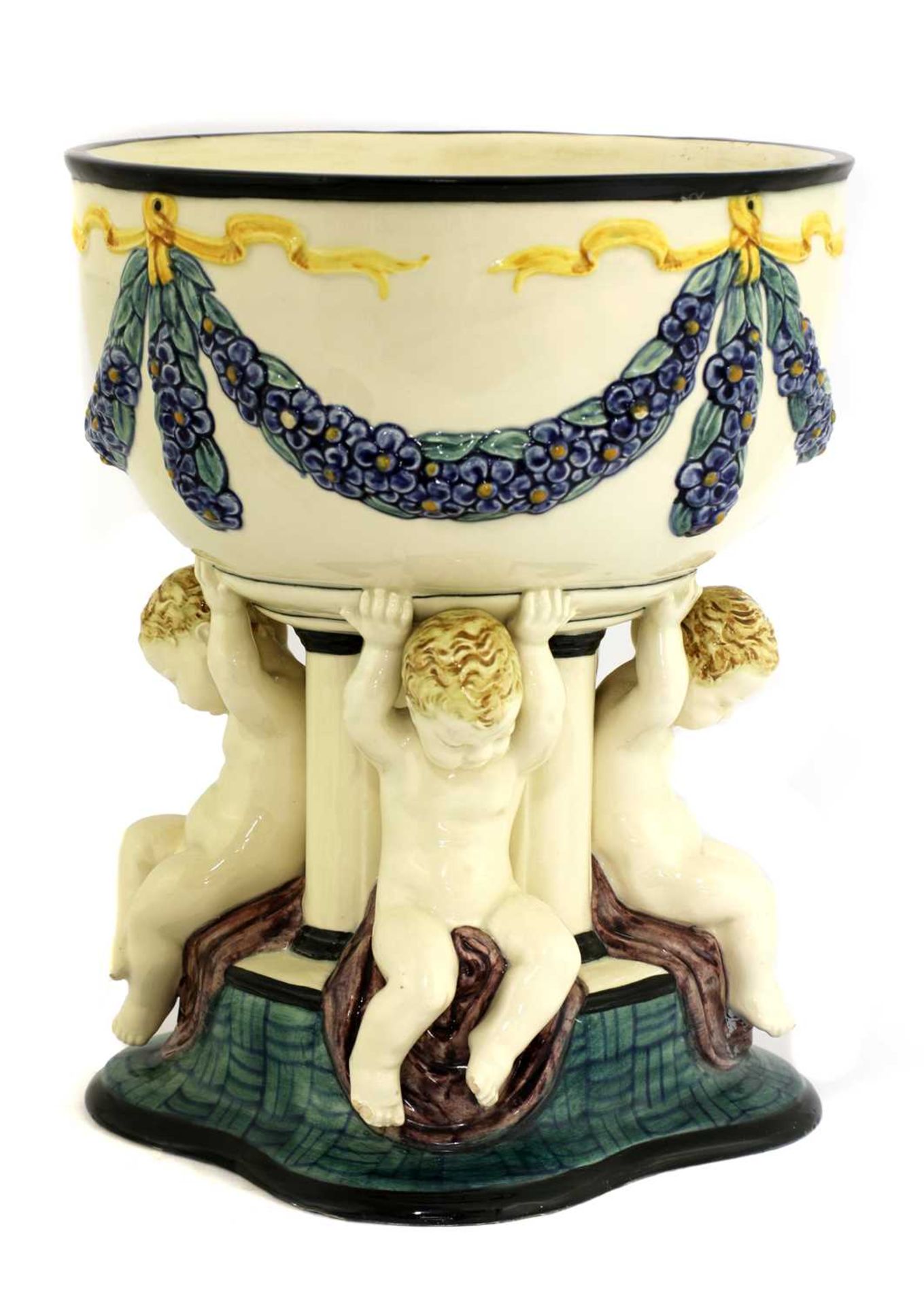 A majolica centrepiece,