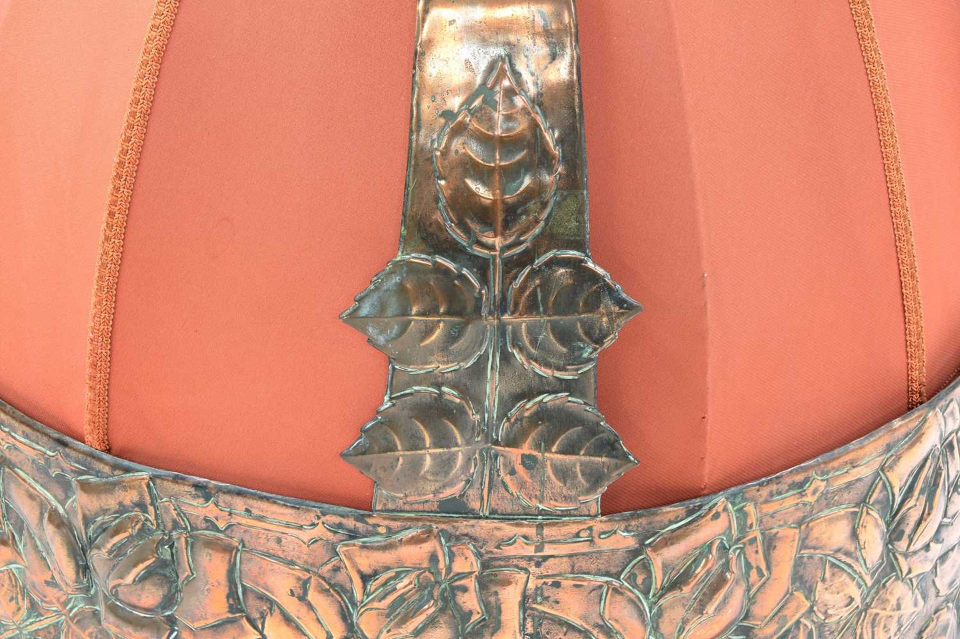 A large Arts and Crafts copper ceiling light, - Image 4 of 7