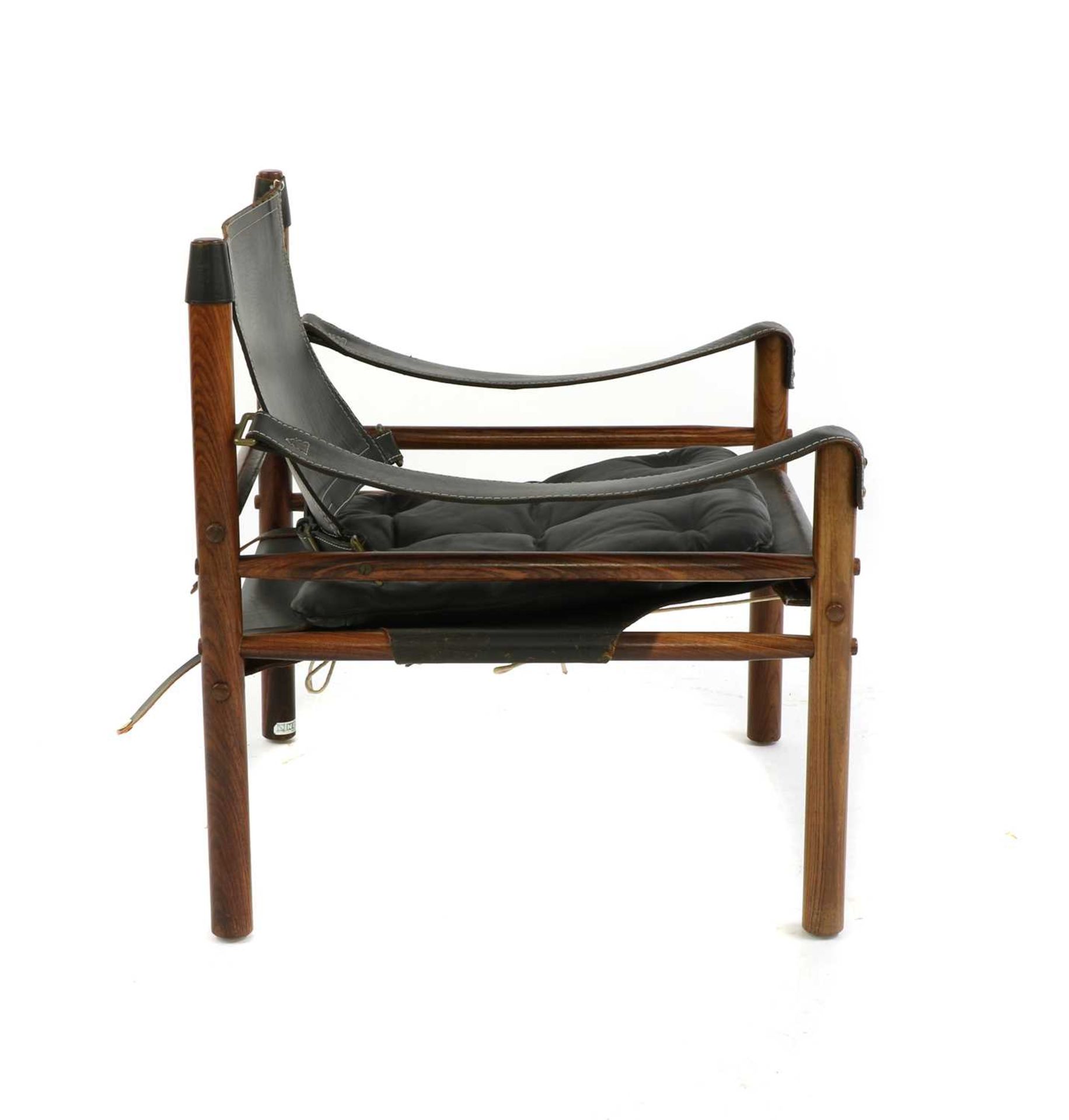 A Swedish 'Sirocco' rosewood safari chair, § - Image 3 of 7