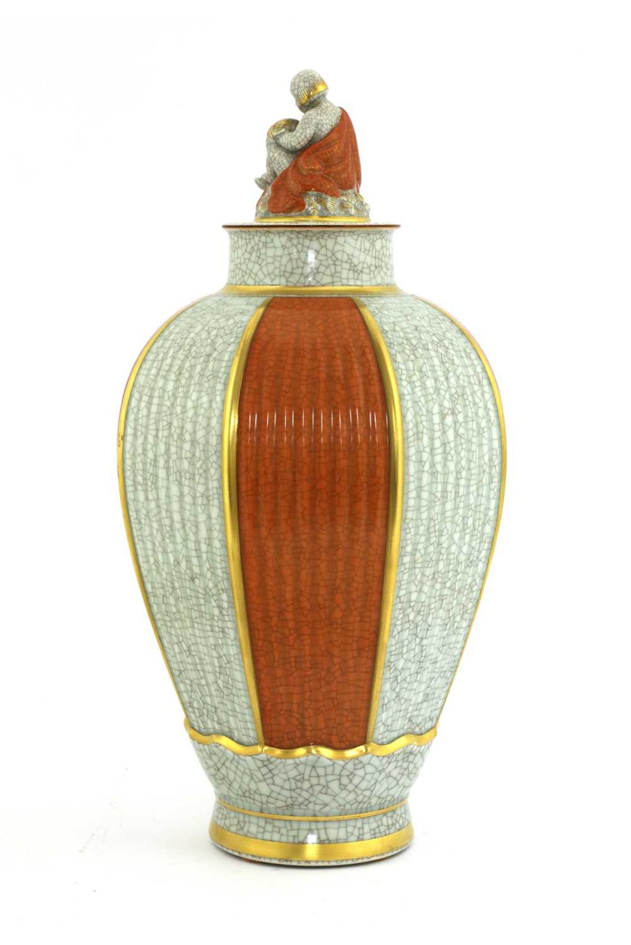 A Royal Copenhagen vase and cover, - Image 2 of 3