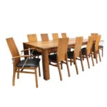 A Danish contemporary Naver Collection cherrywood dining table,