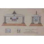 'Proposed design for silver gilt presentation casket'