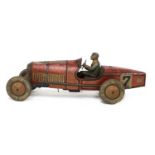 An Alfa Romeo P2 tinplate and clockwork racing car,