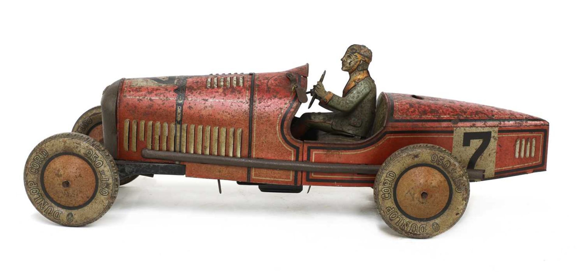 An Alfa Romeo P2 tinplate and clockwork racing car,